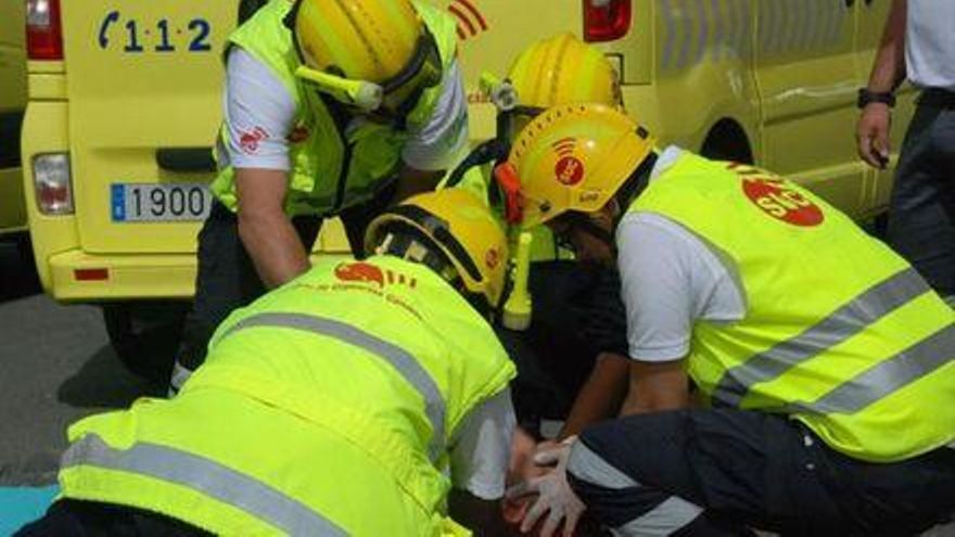 Herido tras caerle encima un muro mientras trabajaba en San Sebastián de La Gomera