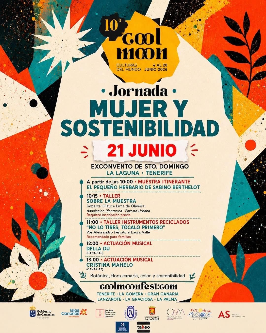 Cartel de la jornada Mujer y Sostenibilidad.