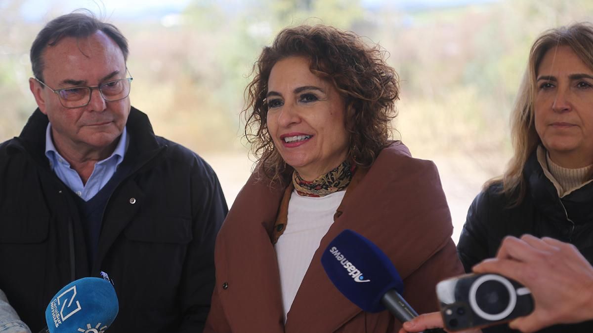 Visita de la vicepresidenta María Jesús Montero a Villafranca de Córdoba