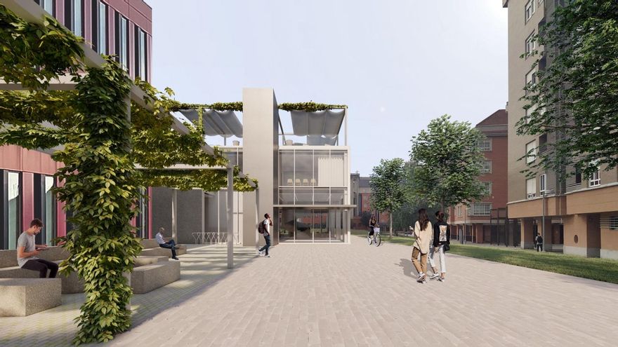 Dibujo del futuro vivero de empresas de León.
