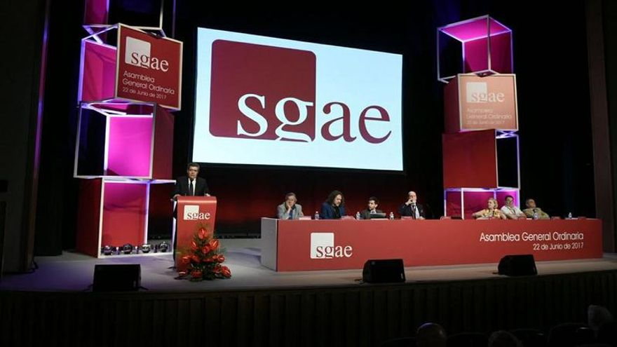 Fotografía tomada durante la celebración de la Asamblea de la SGAE. Luis Camacho / SGAE