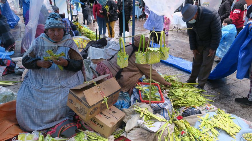 La celebración del Domingo de Ramos vuelve a los templos y calles en Bolivia