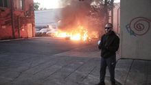 Fires burn during a fourth day of protests over the arrest of George Floyd, who later died in police custody, in Minneapolis, Minnesota, USA, 29 May 2020.