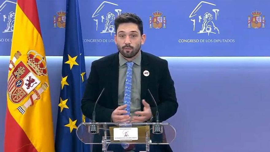 Archivo - El diputado del PDeCAT, Sergi Miquel i Valentí, en rueda de prensa