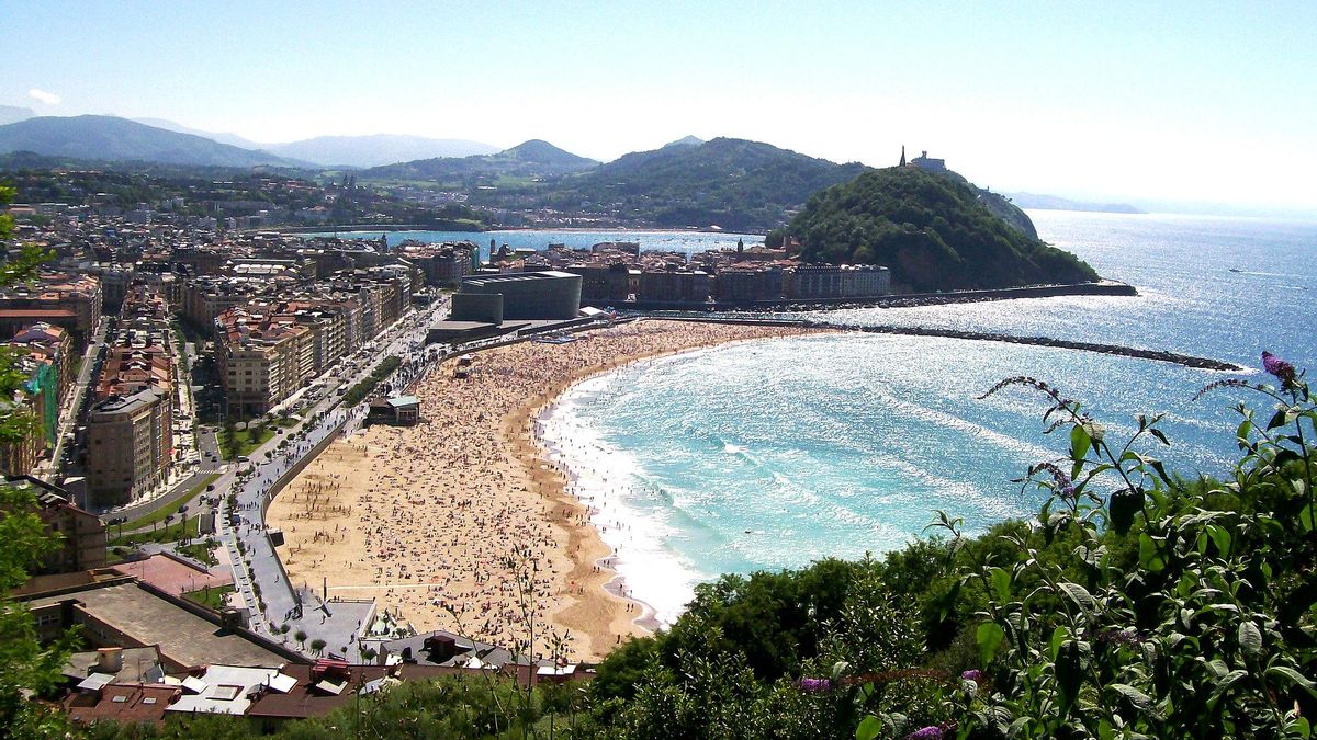 Zurriola y el 'Gros' desde el Monte Ulia.