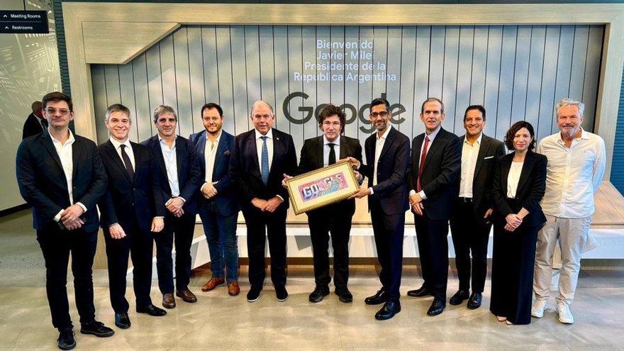 Javier Milei se reunió con el CEO de Google y hablaron de innovación e inversiones