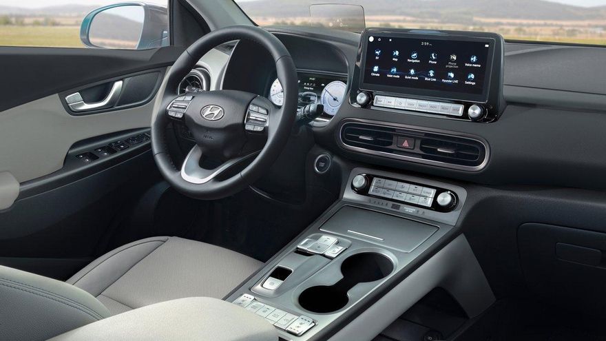 Interior del Hyundai Kona.