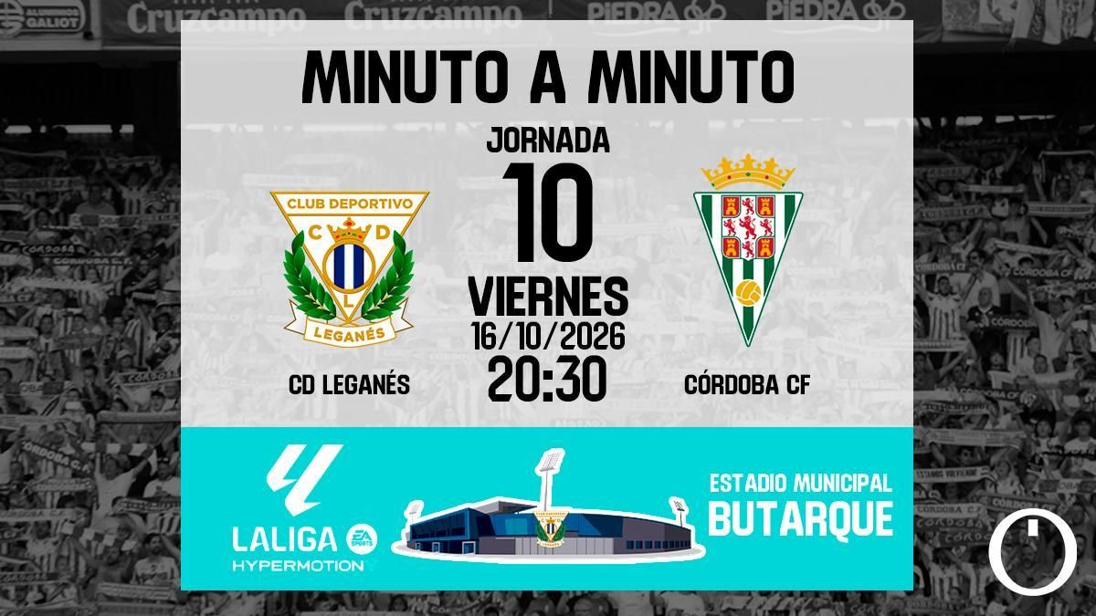Minuto a minuto: CD Leganés - Córdoba CF