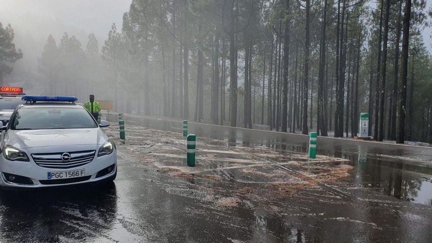 Cerrados los accesos a la cumbre de Gran Canaria para evitar "estacionamientos en la carretera y aglomeraciones"