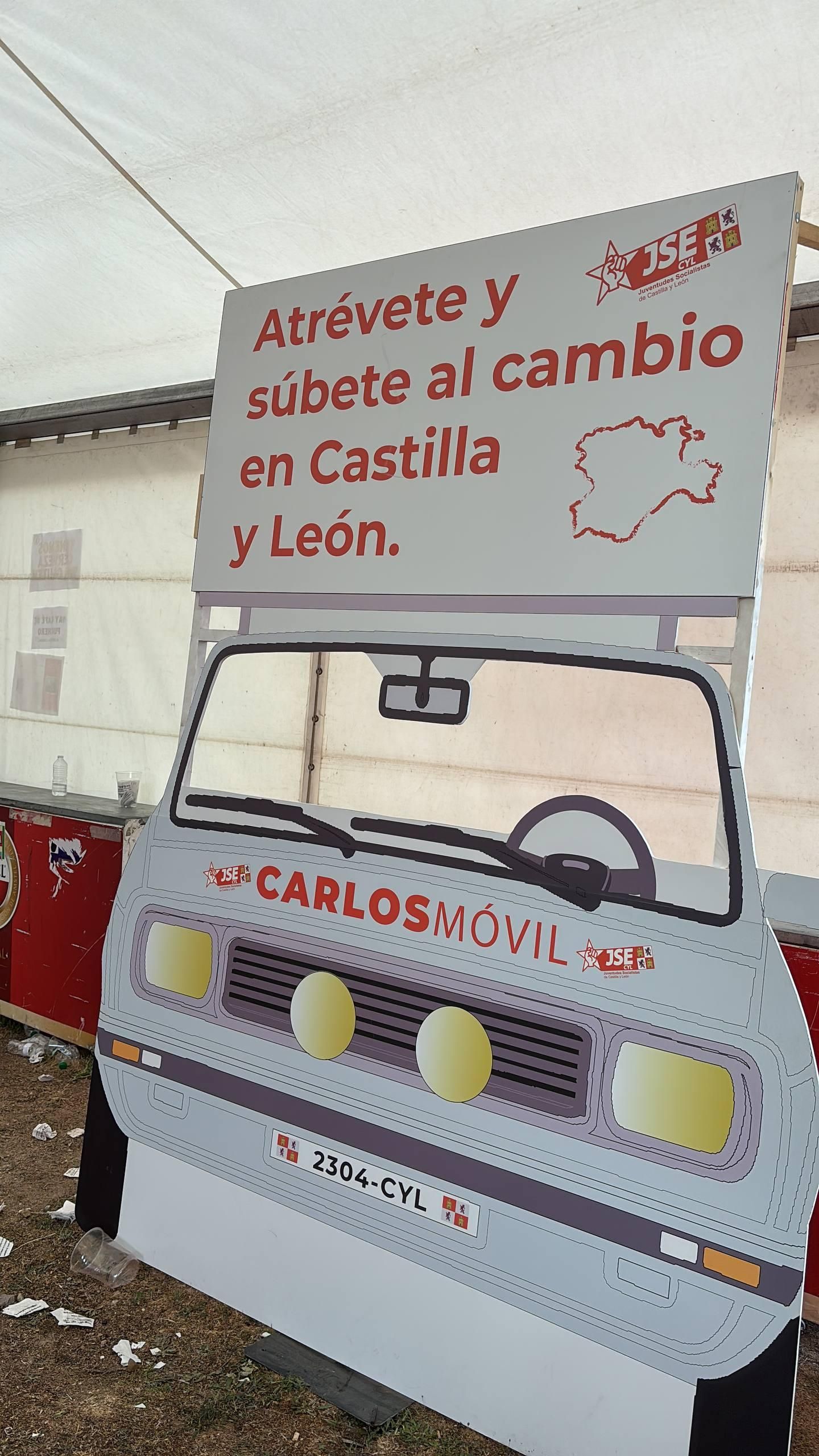 Papamóvil de Juventudes Socialistas