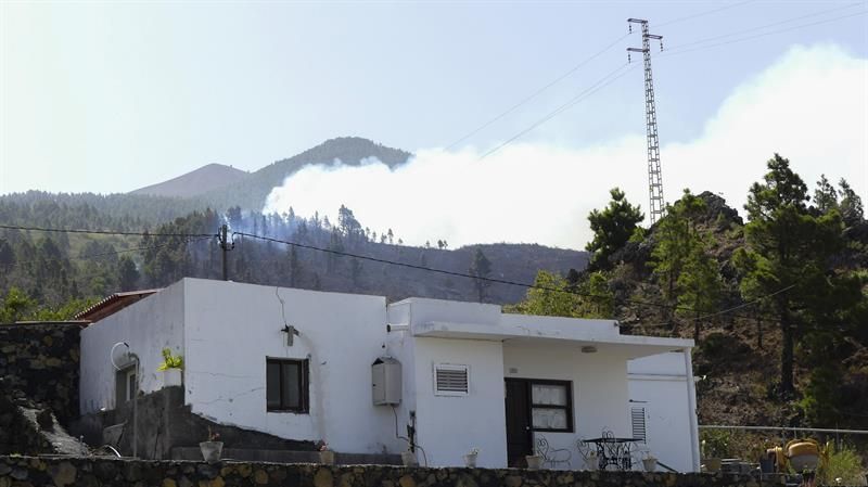 Incendio forestal en la isla de La Palma. (EFE)