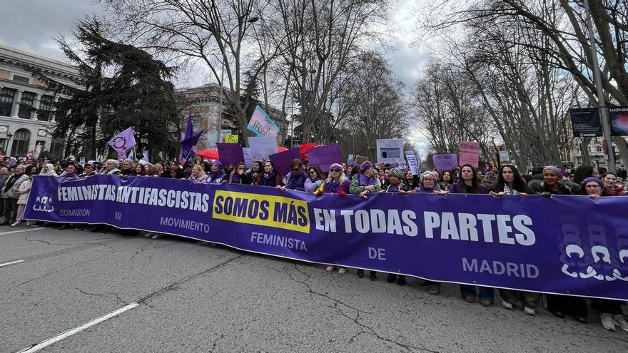 Manifestación de la comisión 8M en Madrid