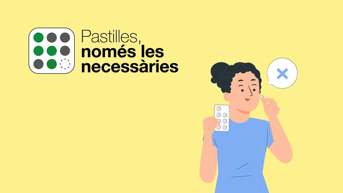 Una imatge de la campanya 'Pastilles Necessàries' impulsada per la Generalitat