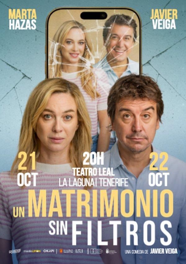 Cartel de la obra 'Un matrimonio sin filtros'.