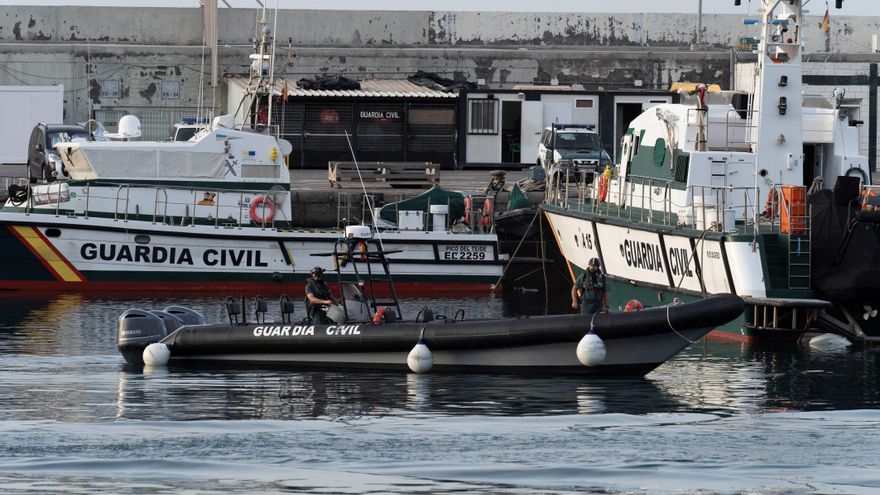 Patrulleras atracadas en el puerto de Santa Cruz de Tenerife