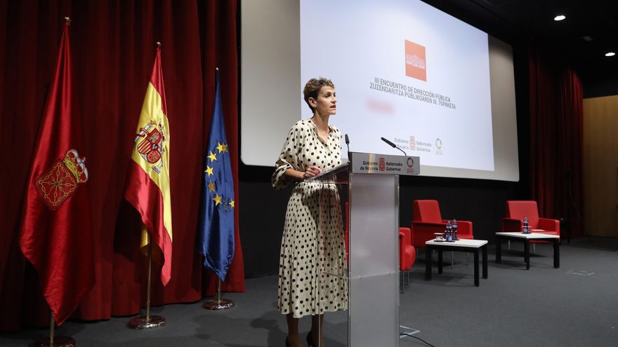 Chivite pide a sus socios de Gobierno que distingan entre "competencia electoral" y "compromiso conjunto con Navarra"