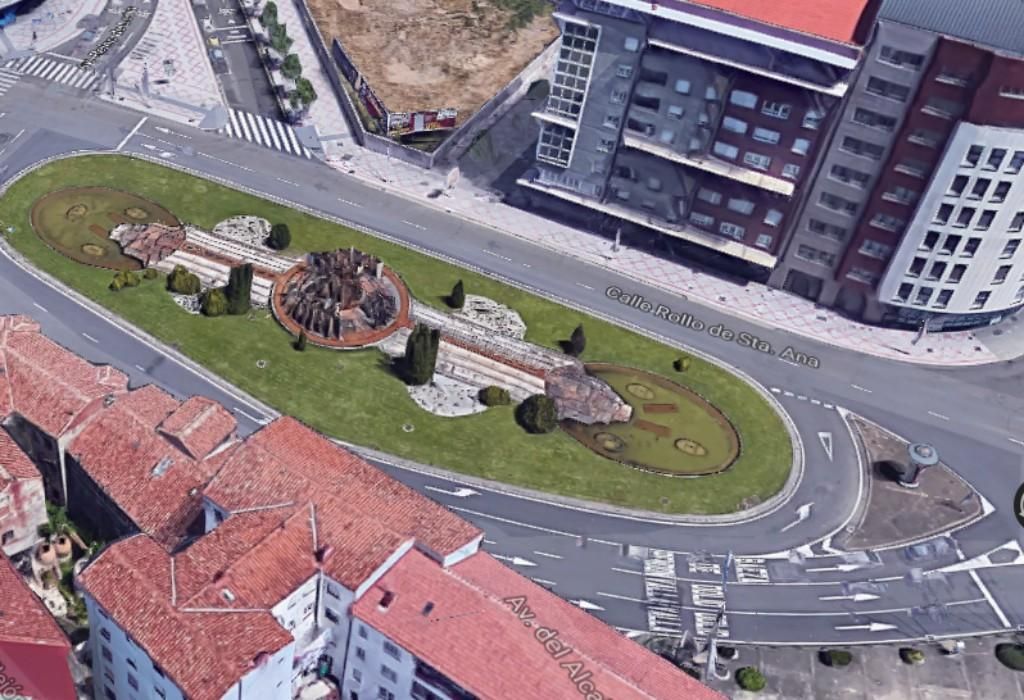 Rotonda de Santa Ana en León capital.