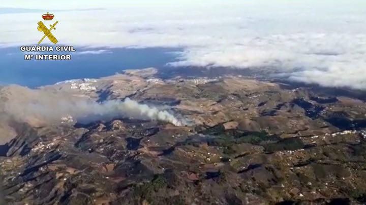 Los efectos del incendio en Gran Canaria.