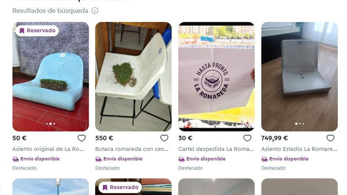 Varios de los productos que se publicitan en un conocido portal de venta de segunda mano.