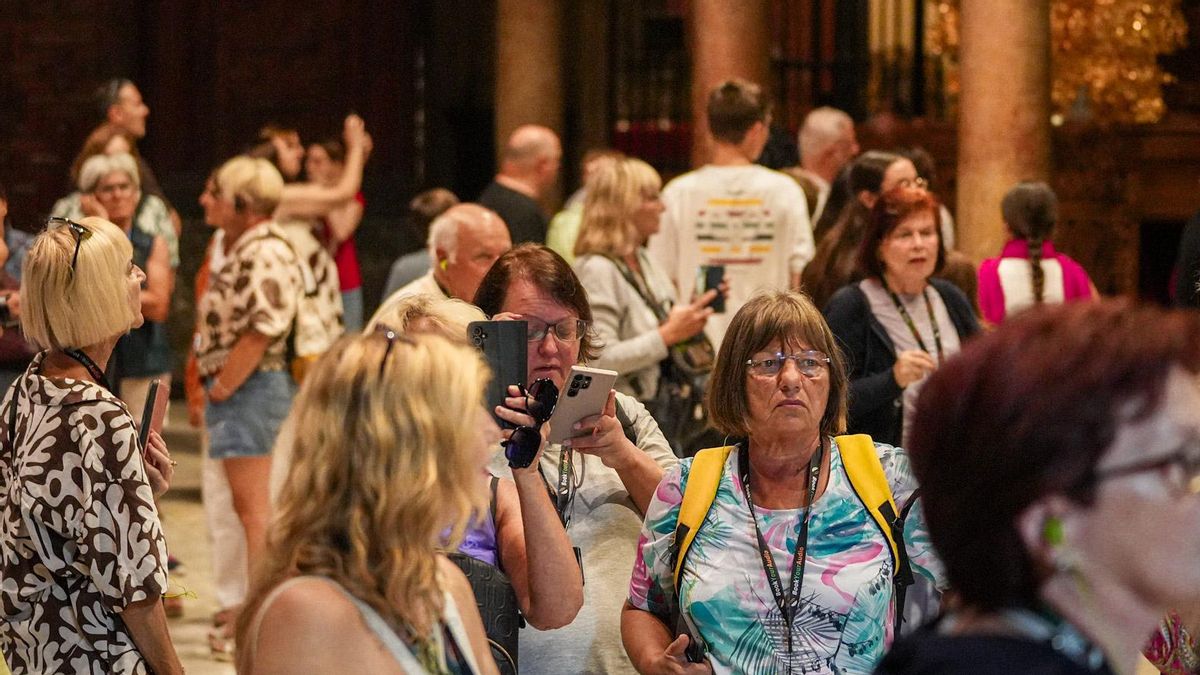 Turistas en la Mezquita-Catedral de Córdoba.