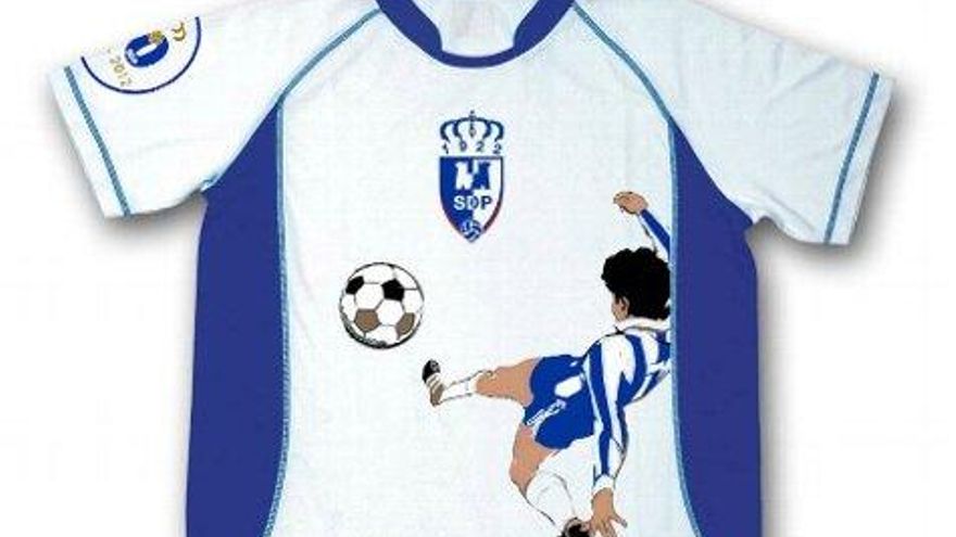 Parte delantera de la camiseta que la Deportiva vende a seis euros.