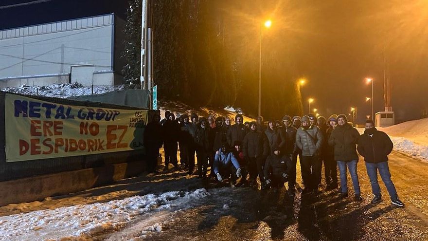La plantilla de Metal Group inicia una huelga indefinida contra del ERE para 139 trabajadores de Abadiño y Legutio