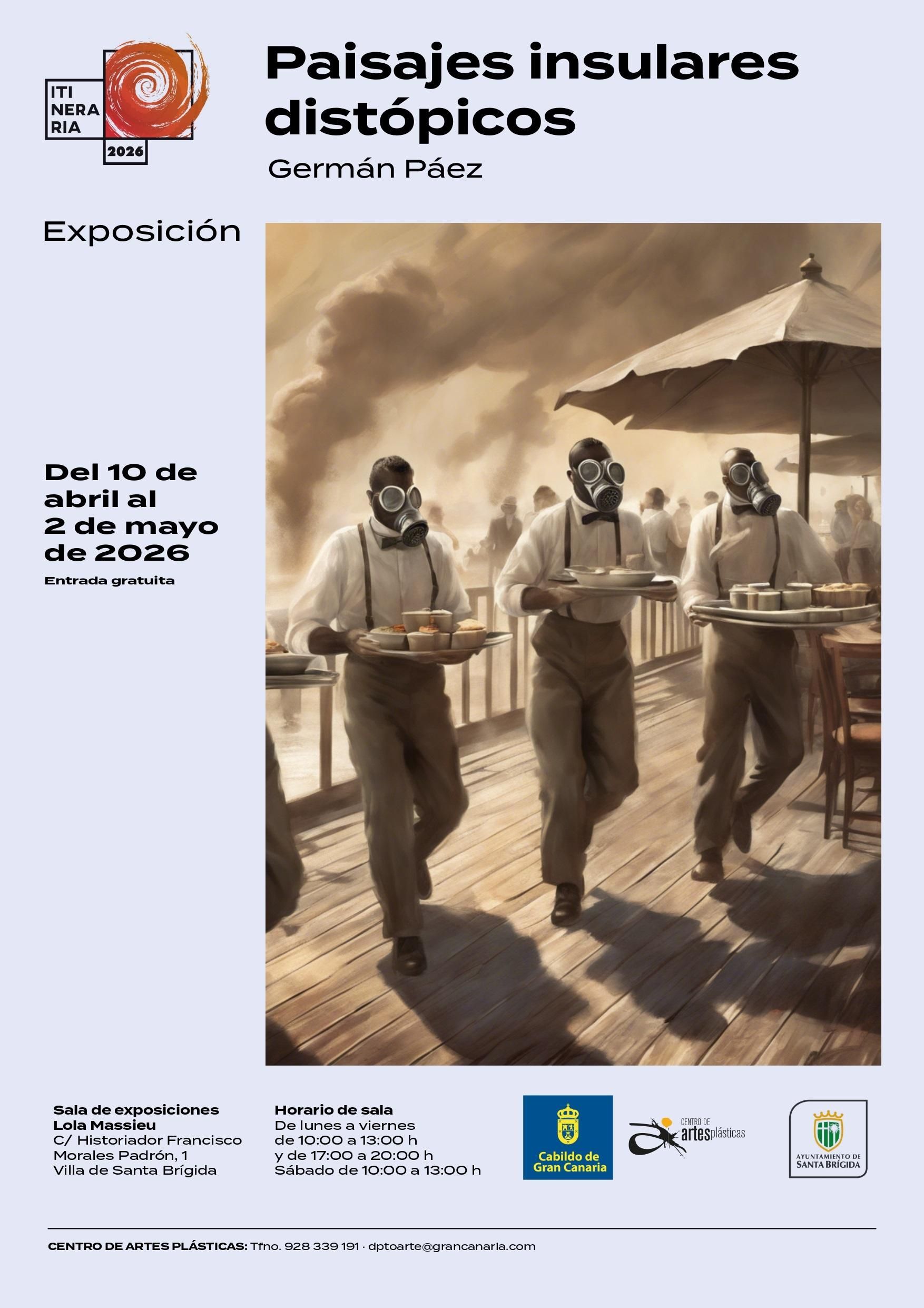 Cartel de la exposición de Germán Páez.