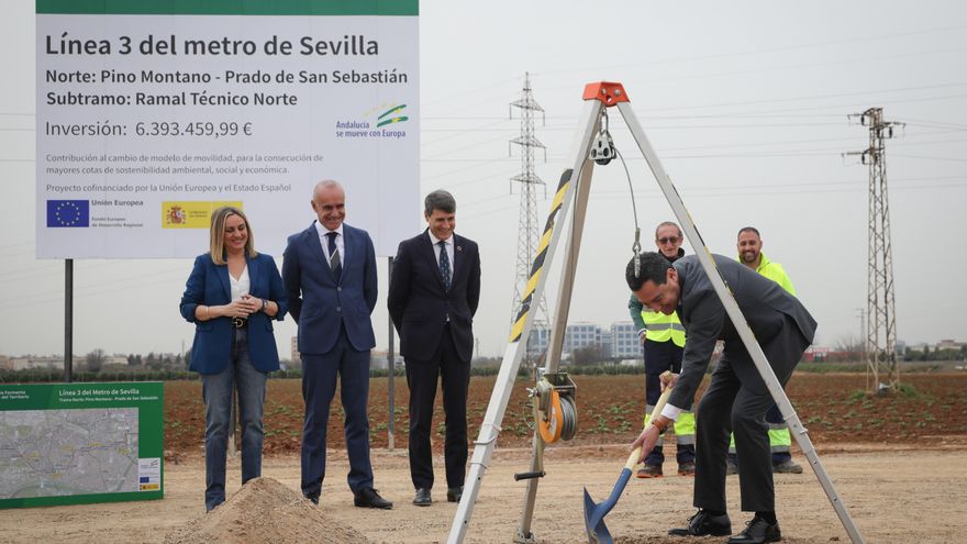 Sevilla inicia su segunda línea de Metro con el reto de acelerar y adelantar su inauguración, prevista ahora para 2030