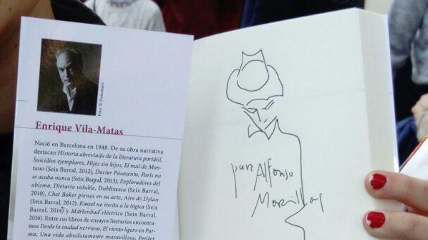 Dedicatoria de Enrique Vila Matas