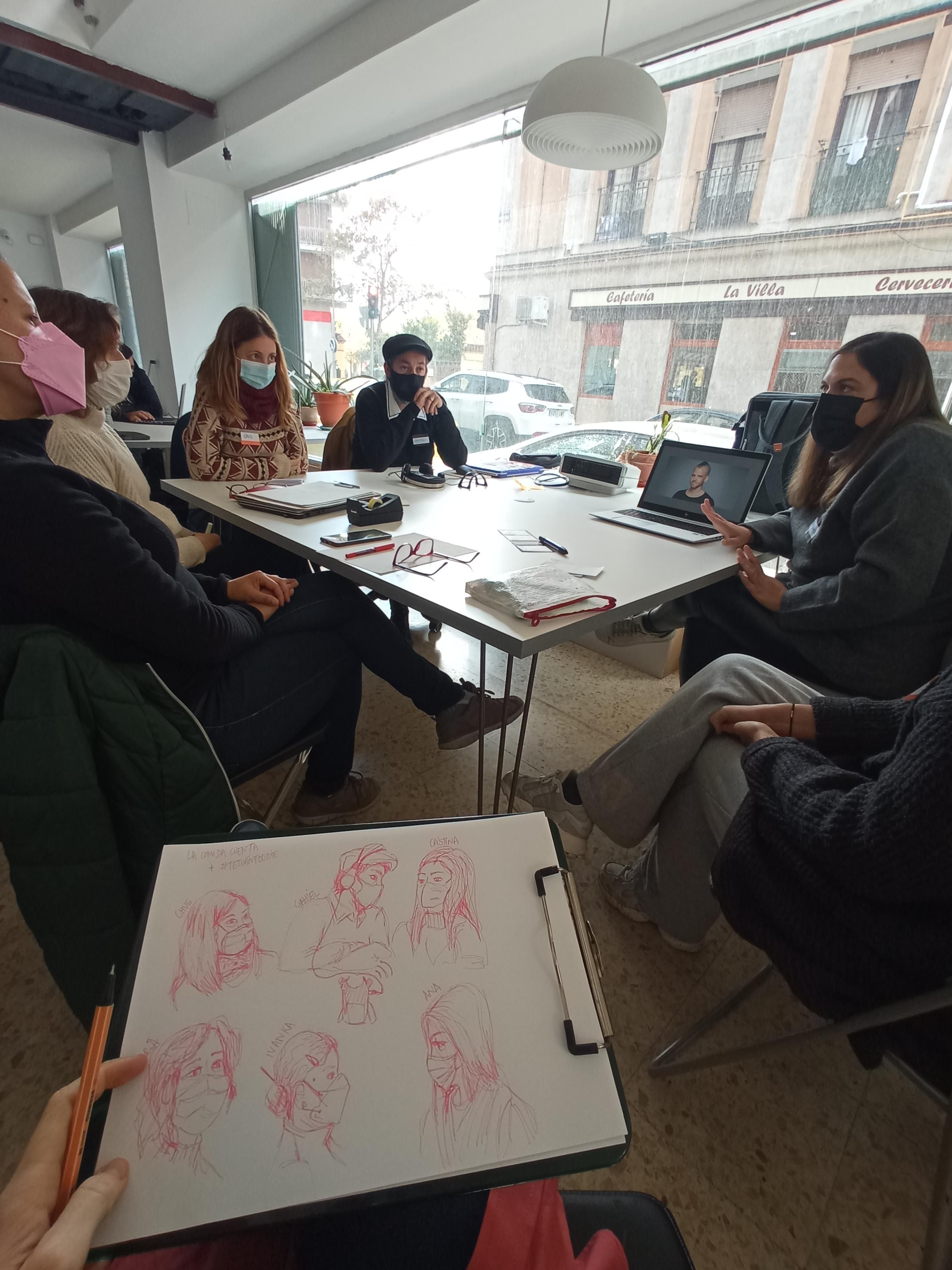 Sesión de trabajo de un laboratorio ciudadano anterior en Espacios Comunes