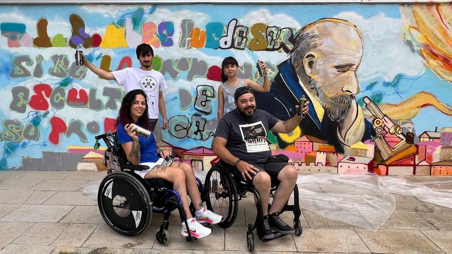 'Ave Fénix', el mural homenaje a la resiliencia de los pacientes del Hospital Nacional de Parapléjicos