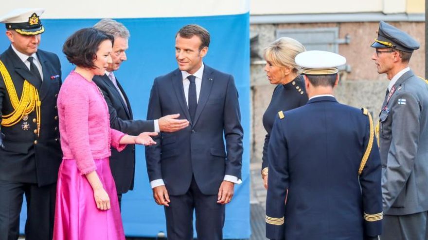 Macron buscará en Finlandia respaldo a su proyecto de defensa común europea