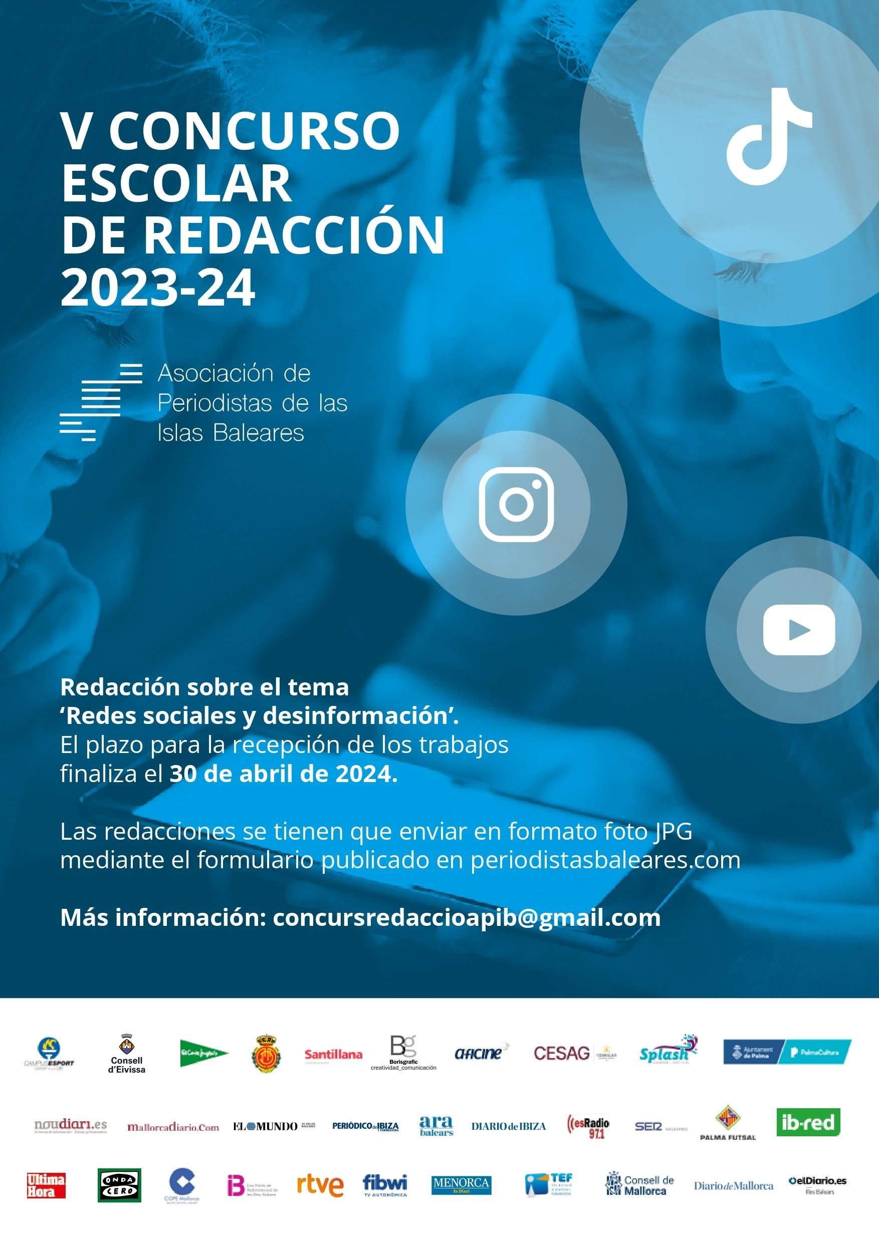 Cartel V Concurso Redaccion APIB.