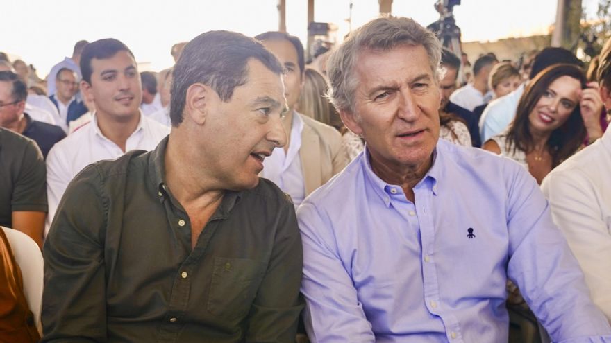 Feijóo y Moreno a 12 de septiembre de 2025 en Málaga