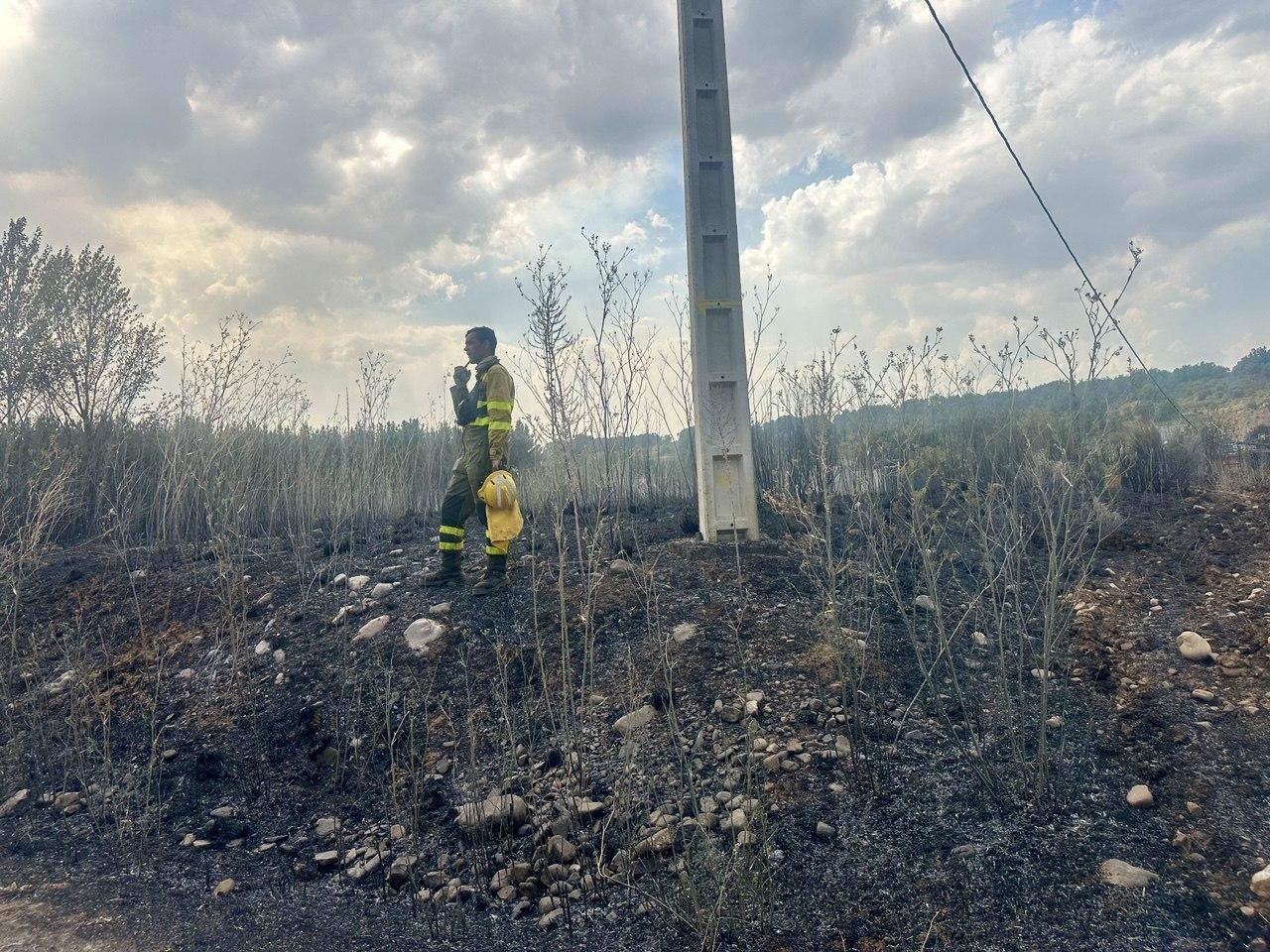 Incendio en Villaverde de los Cestos. / ILEÓN