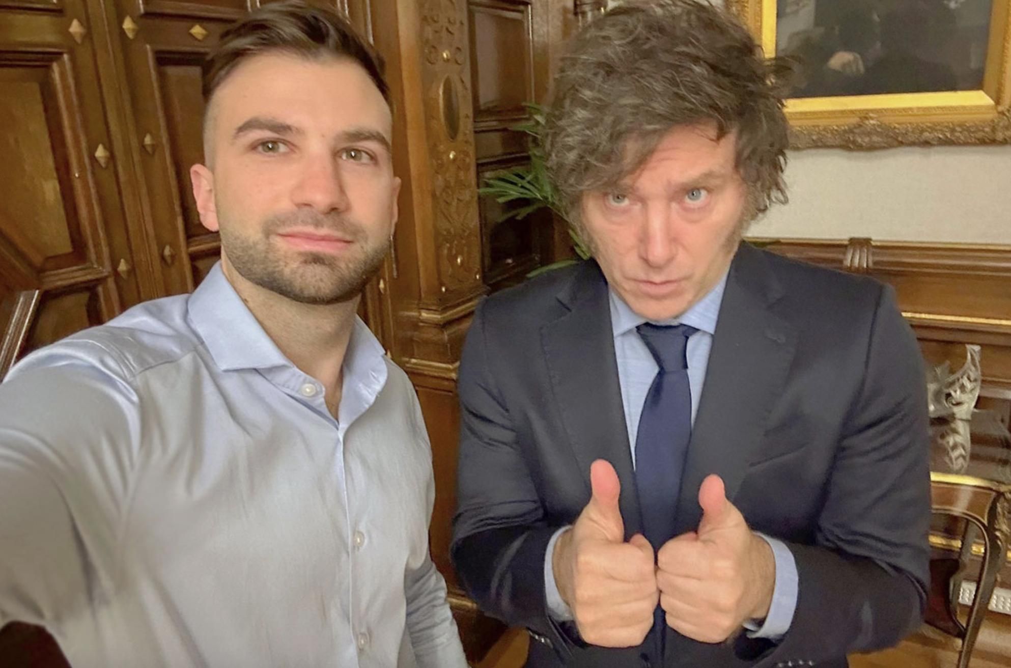 Mauricio Novelli y Javier Milei, mentores de $LIBRA.