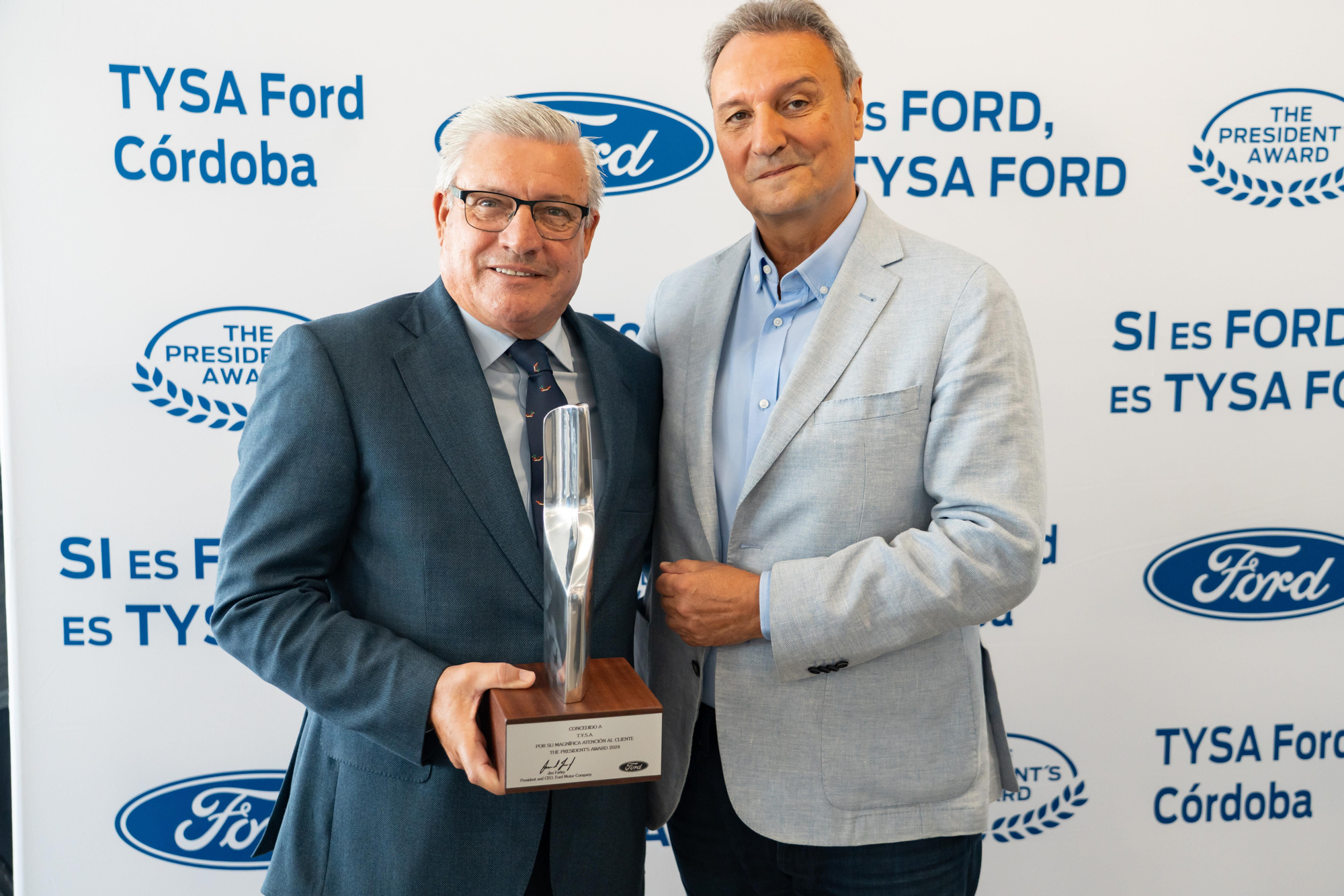 El concesionario T.Y.S.A., galardonado con su IV President's Award