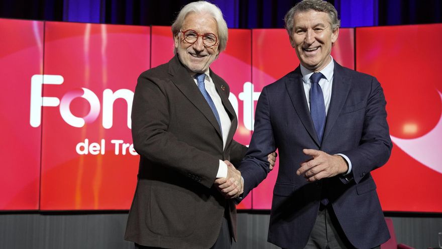 Feijóo pide a la patronal catalana que convenza a Junts y ERC para apoyar una moción de censura contra Sánchez