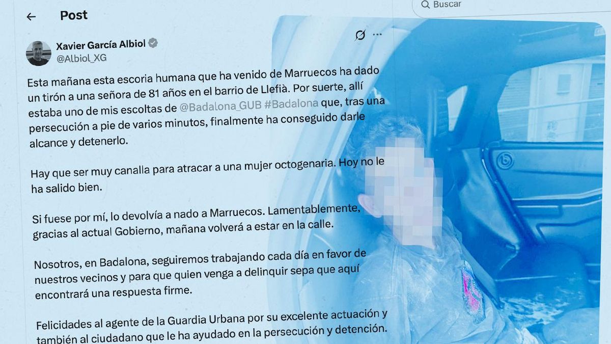 La Fiscalía investiga a Albiol por llamar "escoria" a un marroquí detenido