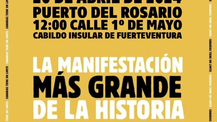 Fuerteventura se une a la manifestación "histórica" contra la masificación de las Islas