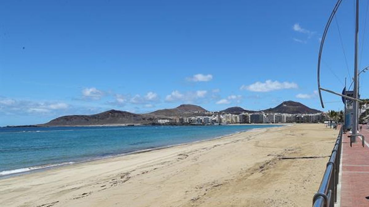 La playa de Las Canteras en una imagen de archivo.
