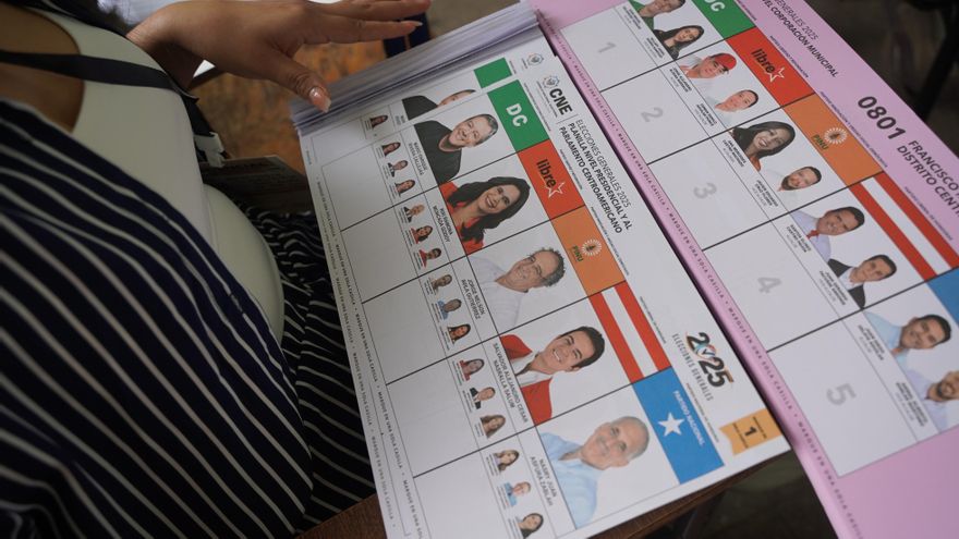 Electoral polling at a polling station in Honduras.
