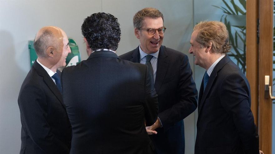 EuropaPress 4913200 presidente pp alberto nunez feijoo foro abc sede periodico 10 enero 2023