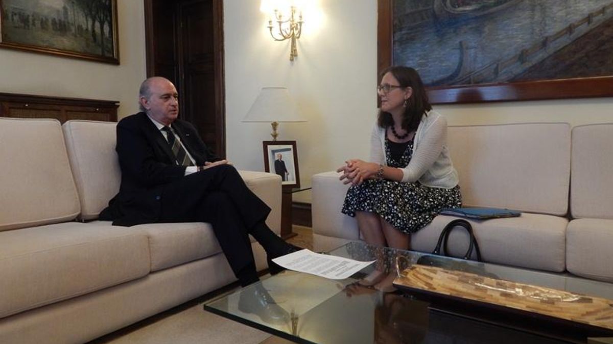 El ministro del Interior y la comisaria europea para Asuntos de Interior se han reunido este martes en Madrid/ Ministerio de Interior