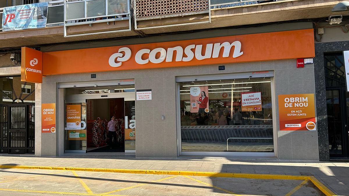 Establecimiento de Consum en Paiporta, reabierto el pasado 24 de abril.