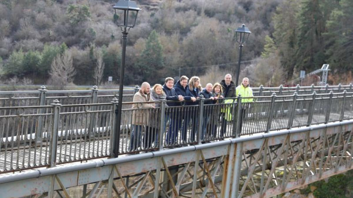 Puente de Hierro de Ortigosa de Cameros en La Rioja