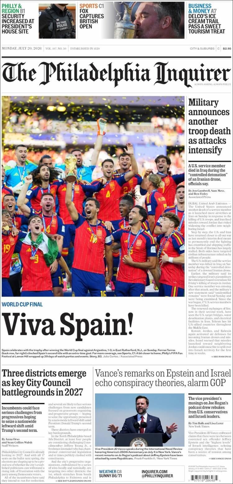 Las lágrimas de Messi y el título de España, en las tapas de los diarios del mundo
