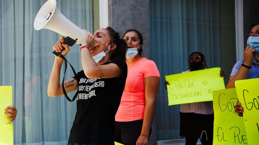 Una vecina de El Tablero afectada por los desahucios de su vivienda