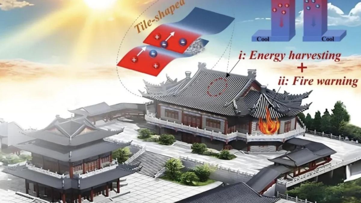 Un grupo de Shenzhen convierte la cubierta en una pieza que produce corriente y avisa de incendios