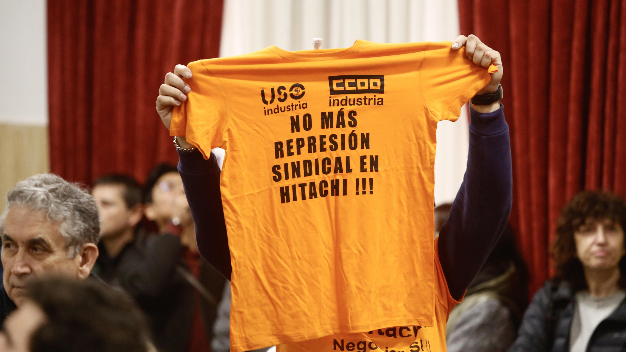 Manifestación de los trabajadores de Hitachi Energy, por la negociación del convenio colectivo